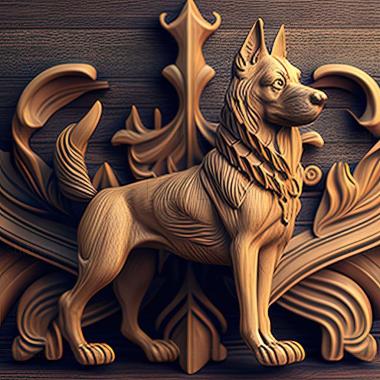 3D model The Big Vendean Griffon dog (STL)